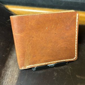 ALC Leather Craft biflod card wallet